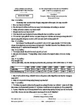 Đề thi chọn học sinh giỏi cấp trường môn Địa lý Lớp 11 - Năm học 2016-2017 - Trường THPT Thanh Miện (Có đáp án)
